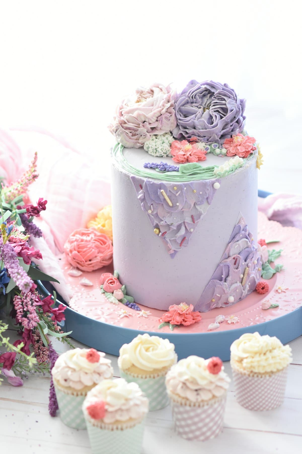 Rose Petal Anniversary Cake